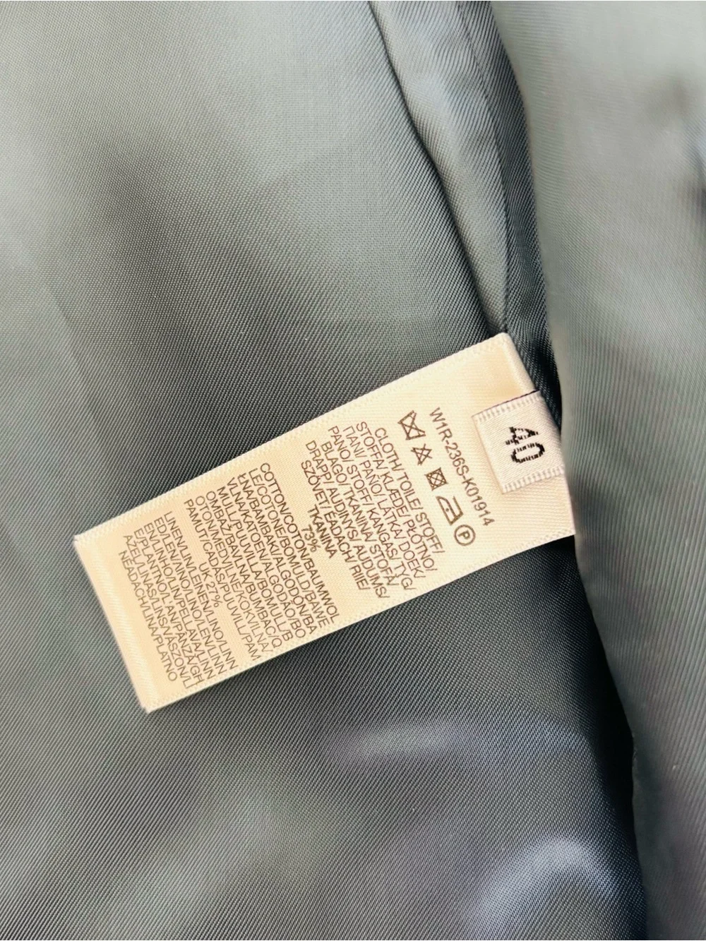Paul Smith Overlaps Classic Blue Button-Front Skirt size EU 40